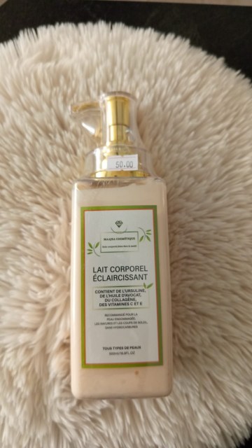 lait corporel éclaircissant